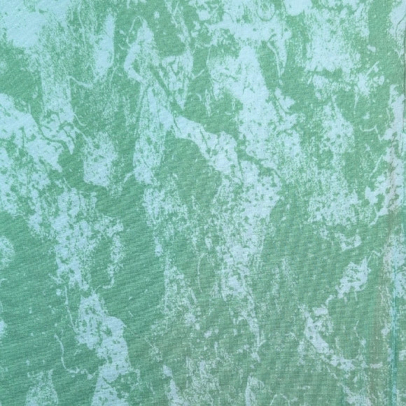 LuLaRoe Green and White Relaxed Short Sleeve Blouse - Picture 7 of 7